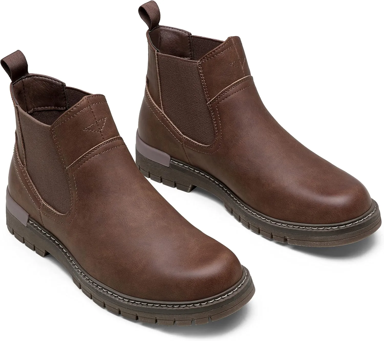 Jousen Chelsea Boots Casual Slip On Ankle Waterproof Mens Boots
