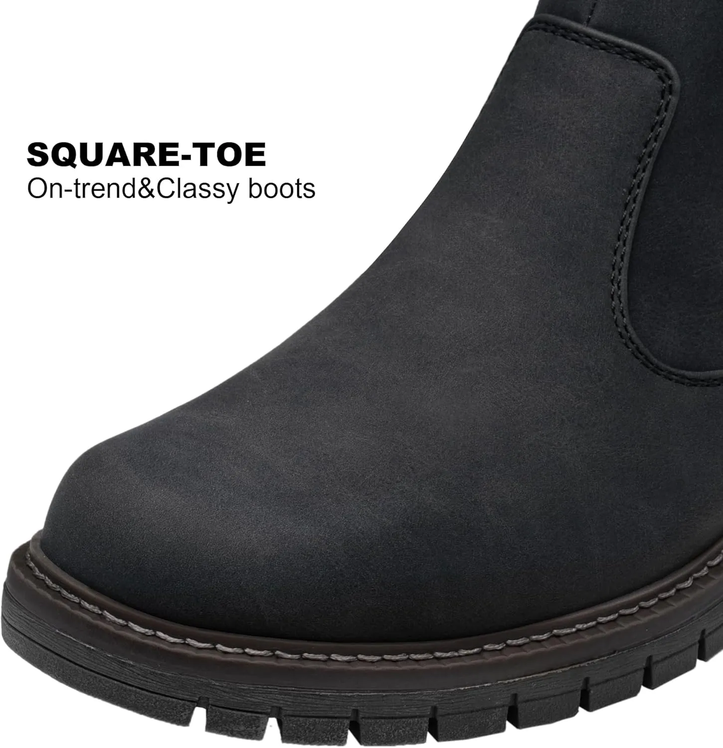 Jousen Mens Boots Retro Chelsea Boots Mens Casual Slip On Boots for Men