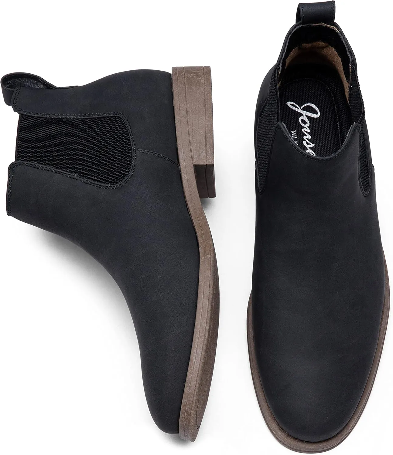 Jousen Men's Chelsea Boots Suede Casual