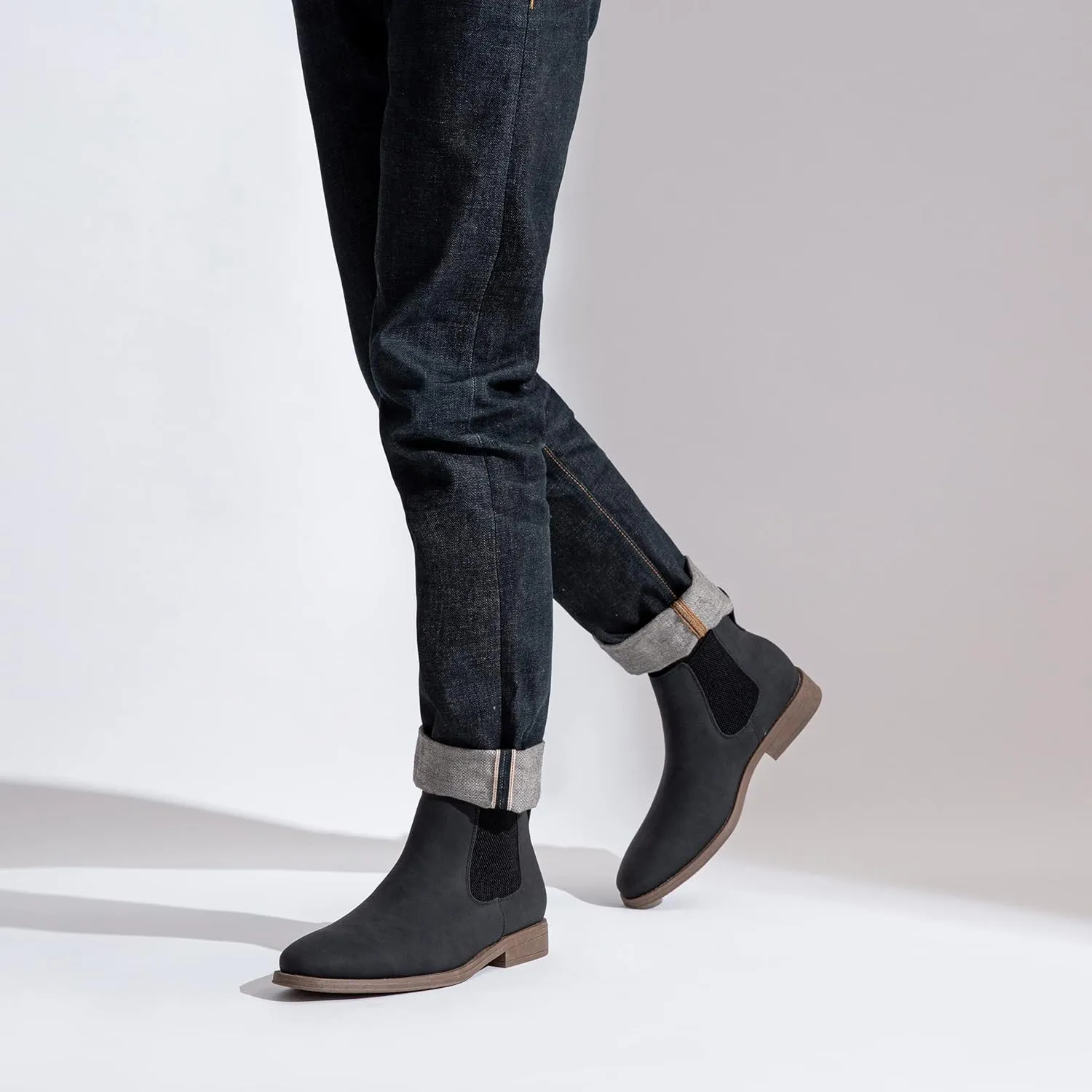 Jousen Men's Chelsea Boots Suede Casual