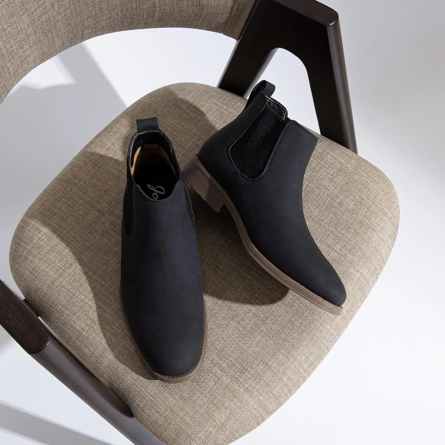 Jousen Men's Chelsea Boots Suede Casual