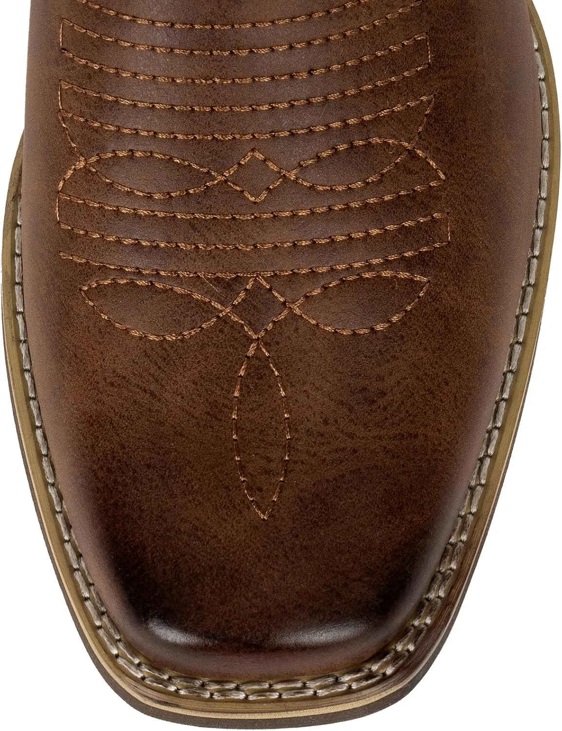 J's.o.l.e Men's Western Cowboy Boots Square Toe Ankle Boot for Men Chelsea Dress Casual Boots