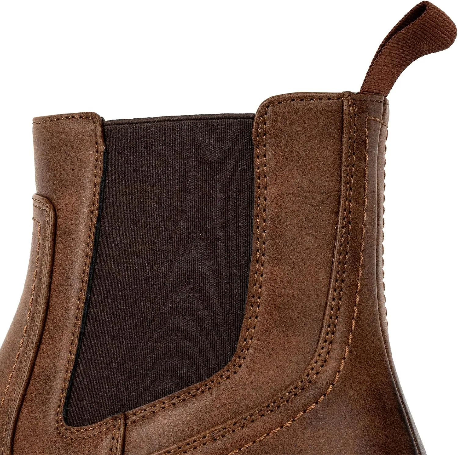 J's.o.l.e Men's Western Cowboy Boots Square Toe Ankle Boot for Men Chelsea Dress Casual Boots