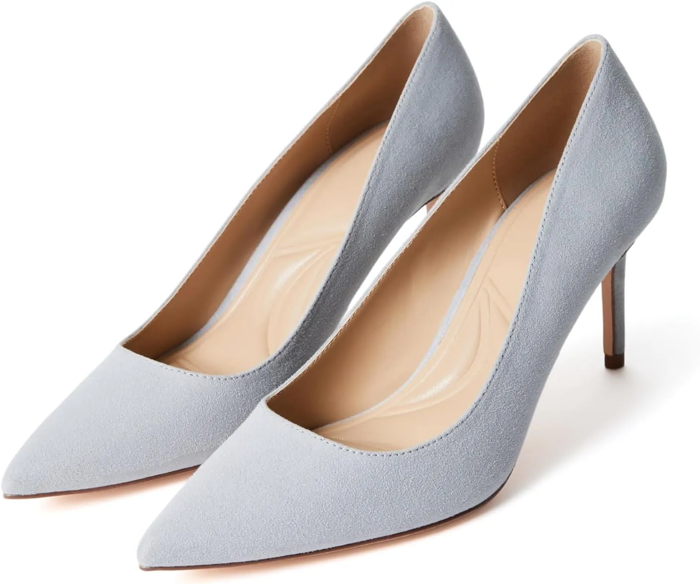 JustFab Women's 2.75 Inch Pumps Pointy Tip Wedding Dress Shoes Stiletto Pumps for Women