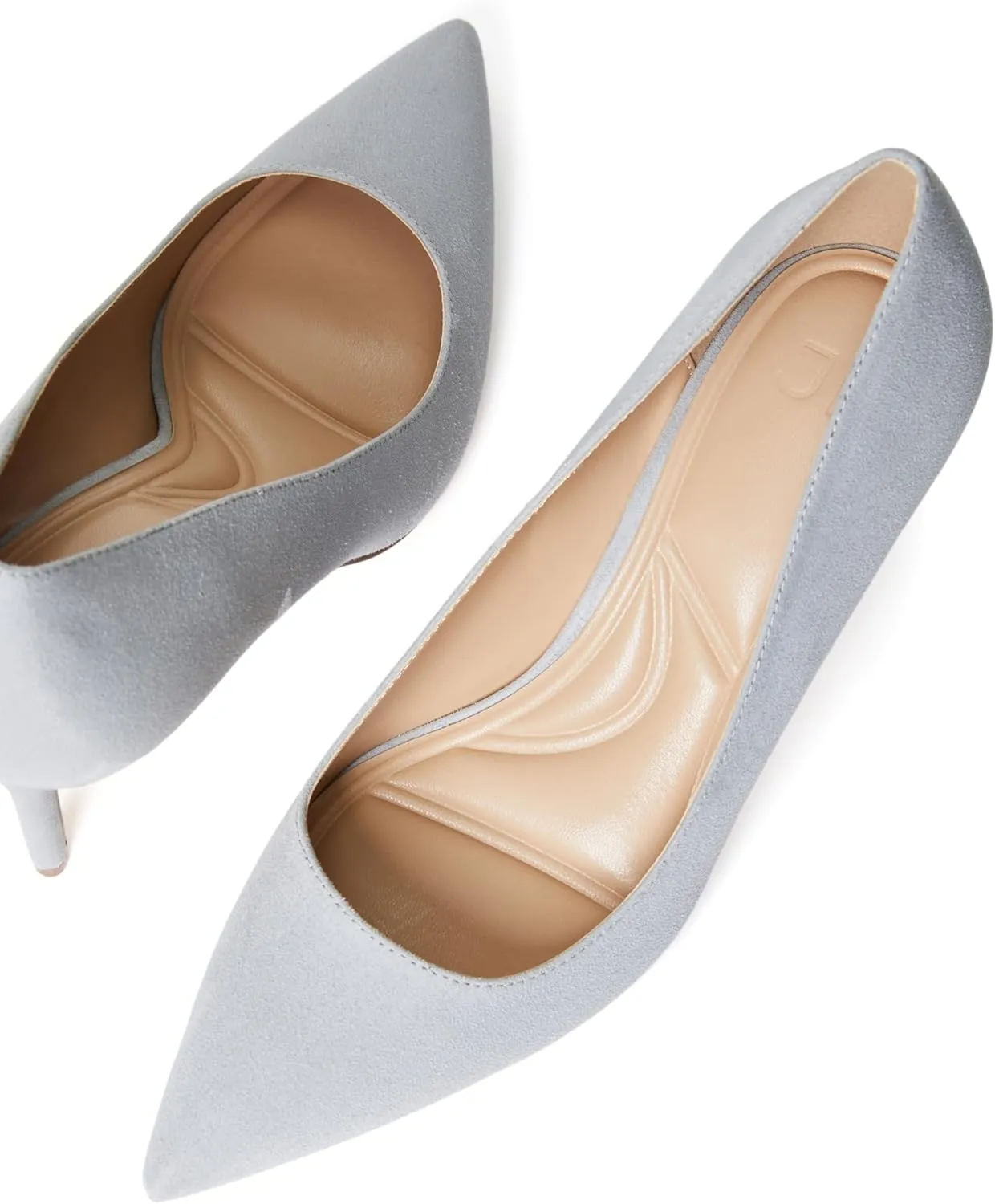 JustFab Women's 2.75 Inch Pumps Pointy Tip Wedding Dress Shoes Stiletto Pumps for Women