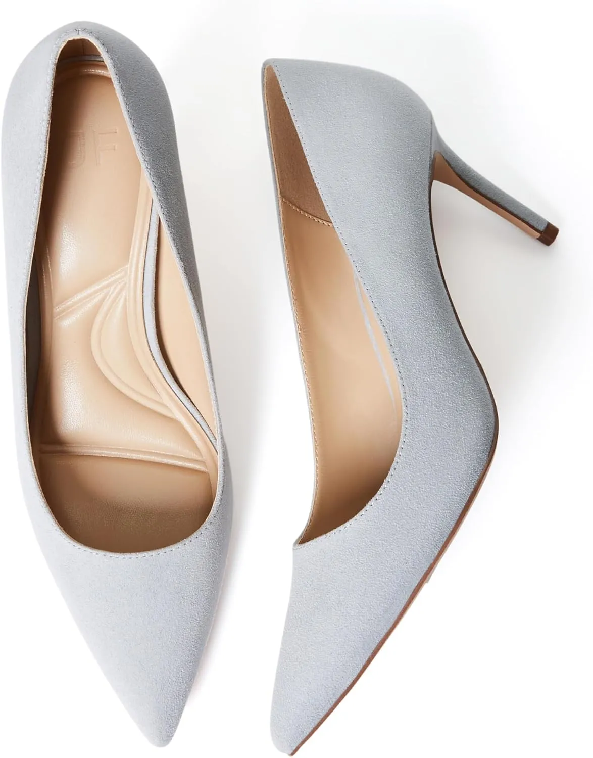 JustFab Women's 2.75 Inch Pumps Pointy Tip Wedding Dress Shoes Stiletto Pumps for Women