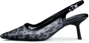 Kitten Heels for Women Slingback Heels Closed Pointed Toe Stiletto Heeled Sandals with Adjustable Buckle Strap for Dressy Proms Dating Party Office Comfortable Sexy Pumps Shoes