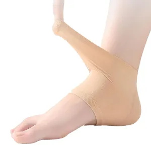 Labpertory Achilles Heel Protector Pair of Premium Padded Compression Gel Sleeve Socks for Cushion, Tendonitis, Tenderness (Black)