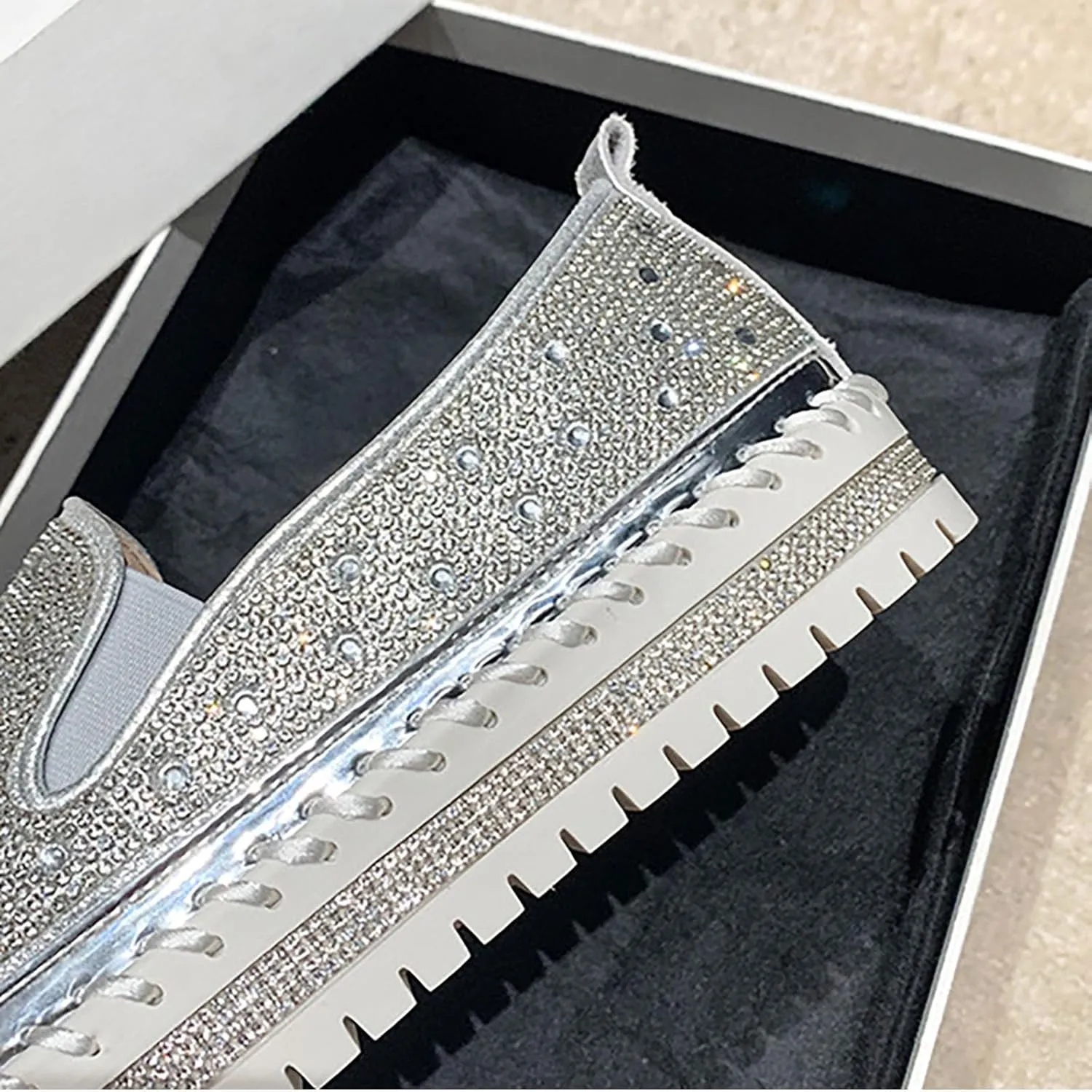 Large Size Foreign Trade 2024 Spring and Autumn New Thick Sole Lazy Casual Korean Edition Casual Womens Shoes Size 9