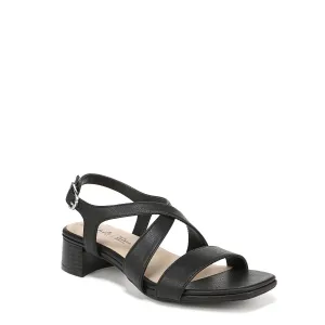 LifeStride Womens Jordan Strappy Heeled Sandals Black 8 M