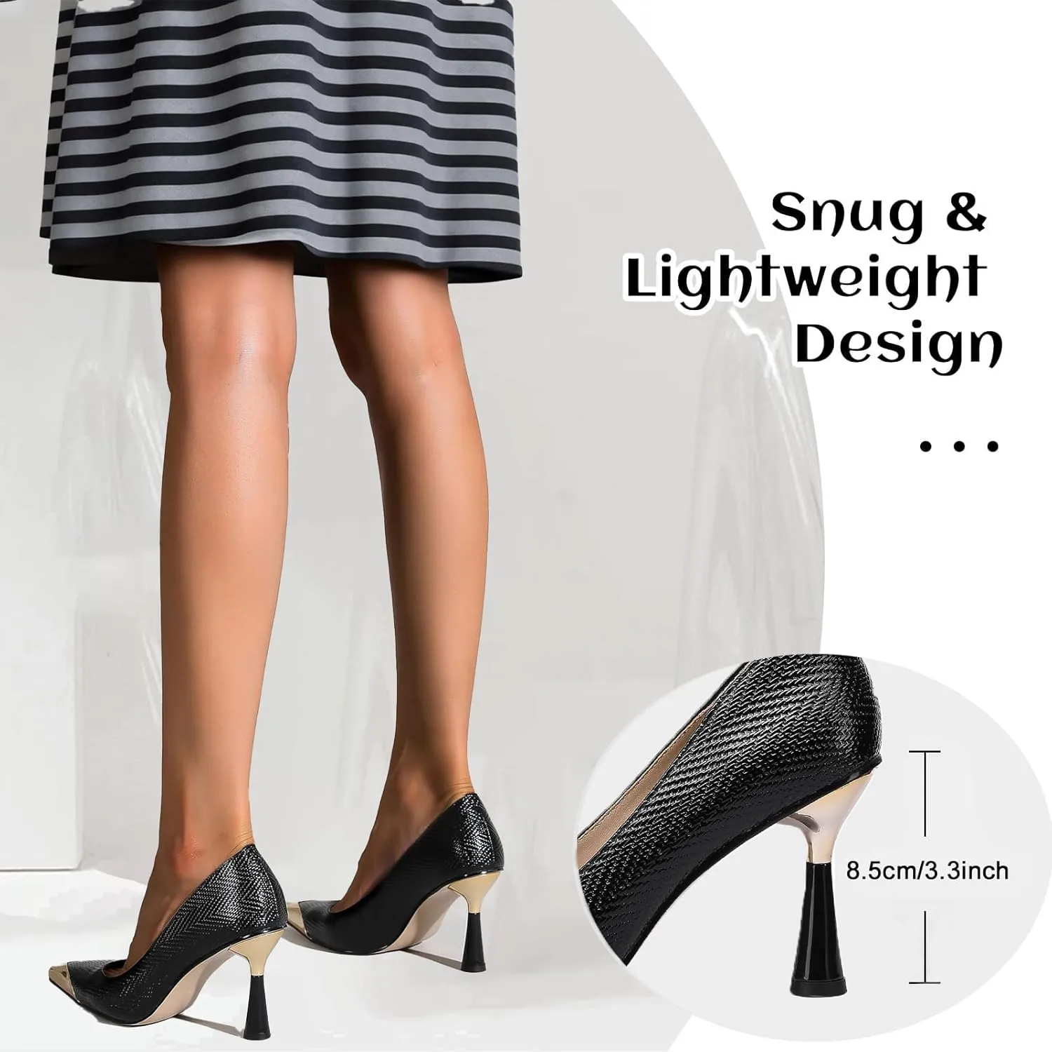 LingxiaUne Pumps for Women Pointed Toe Stiletto High Heels Ideal for Business Office Dress Weddings Fashion Events and Dance Parties Elegant Footwear for The Modern Woman