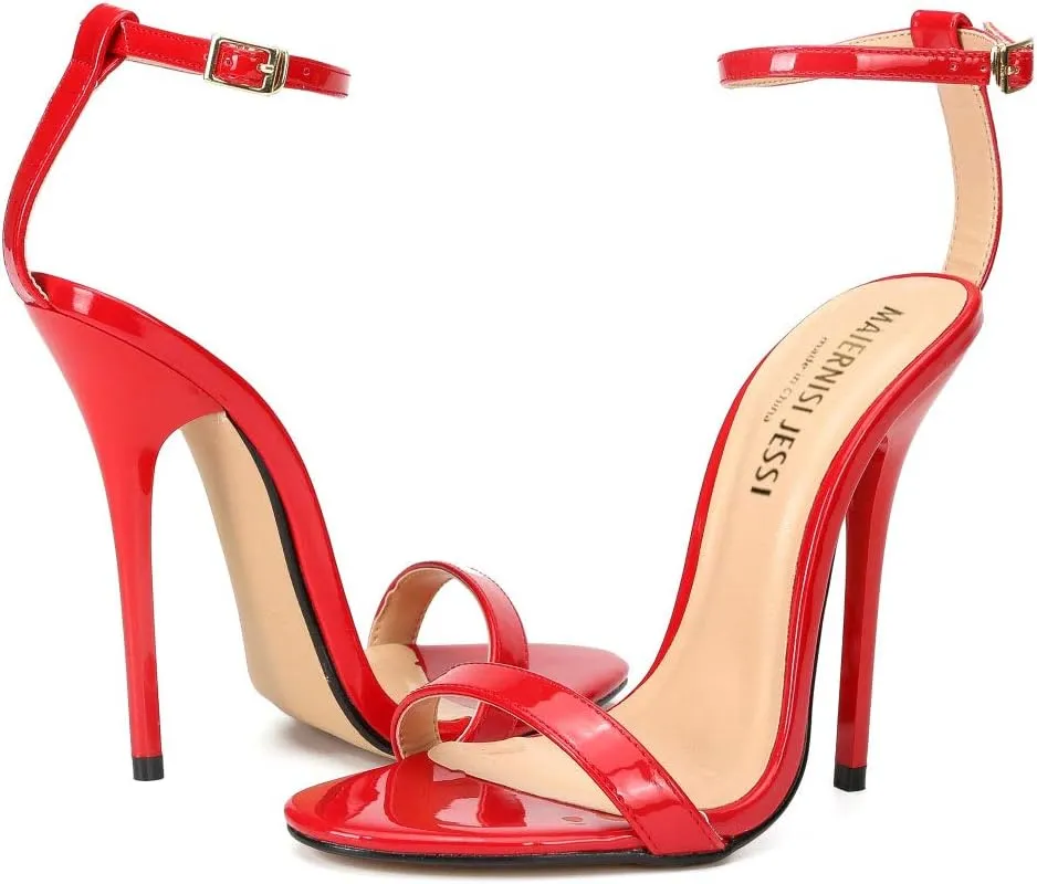 MAIERNISI JESSI Unisex Men's Women's Strappy Sandals Heels, Stilletos High Heeled Sandals