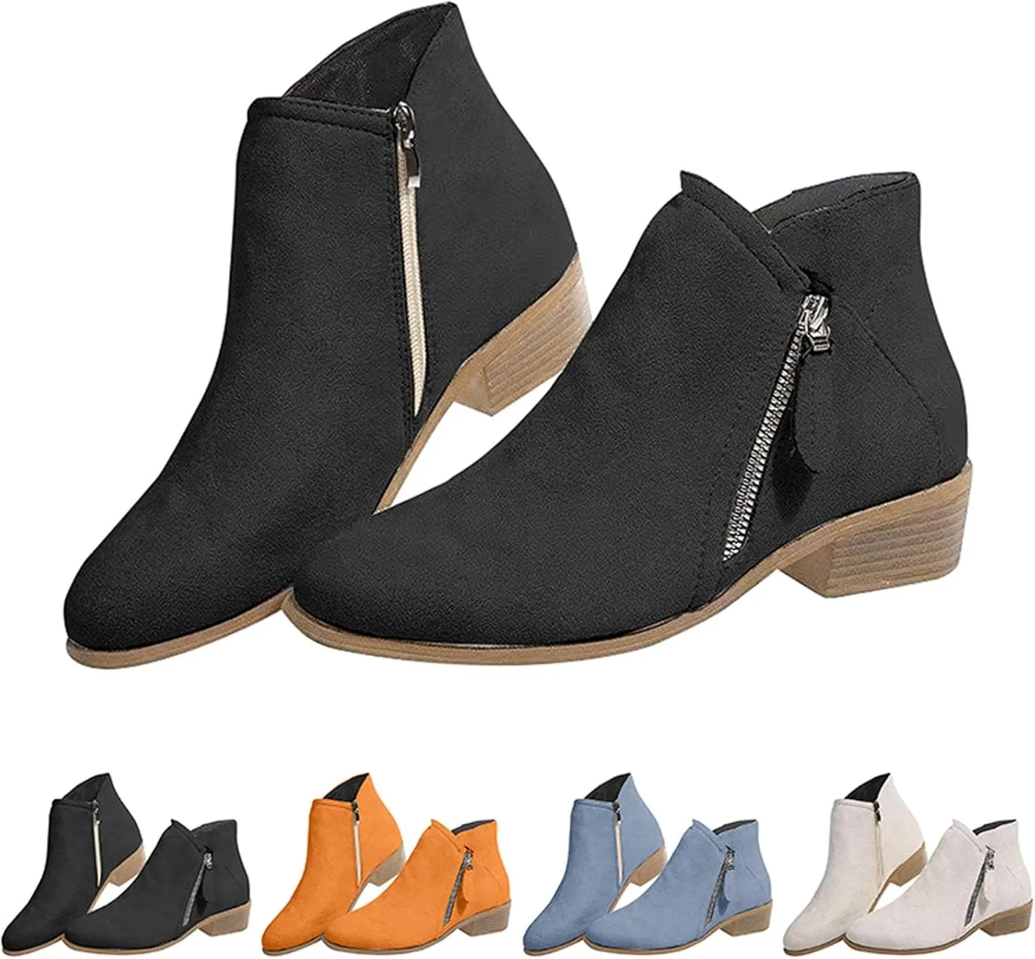 Men Ankle Boots Ankle Booties for Women Low Heel Extra Wide Width Women's Ankle Boots Boots for Women Dressy Ankle Boots for Women No Heel Wide Width Womens Lace Up Booties And Ankle Boots