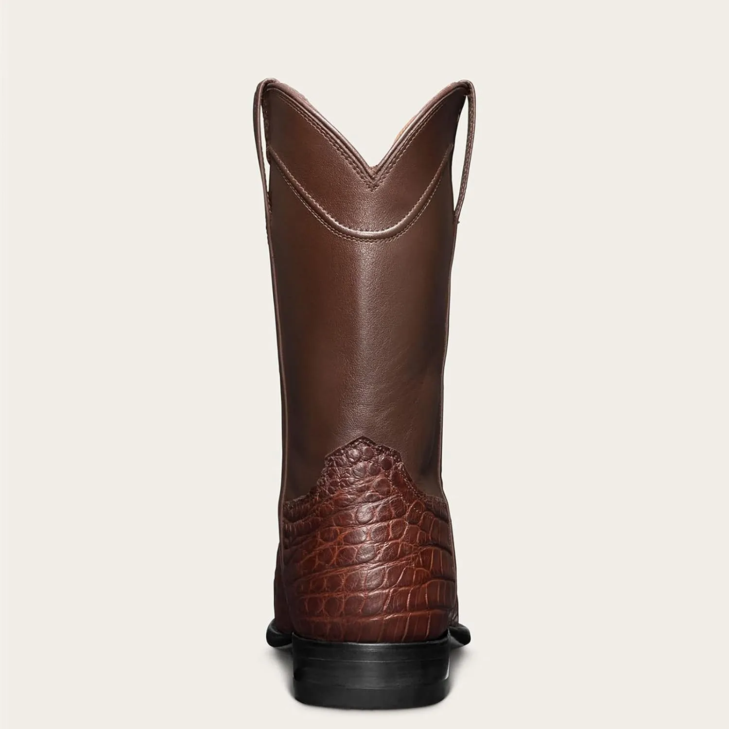 Men Boots Casual Work Boots Square Toe Low Heel Stitching Snake Print Boots Wide Calf Fashion Cowboy Boots