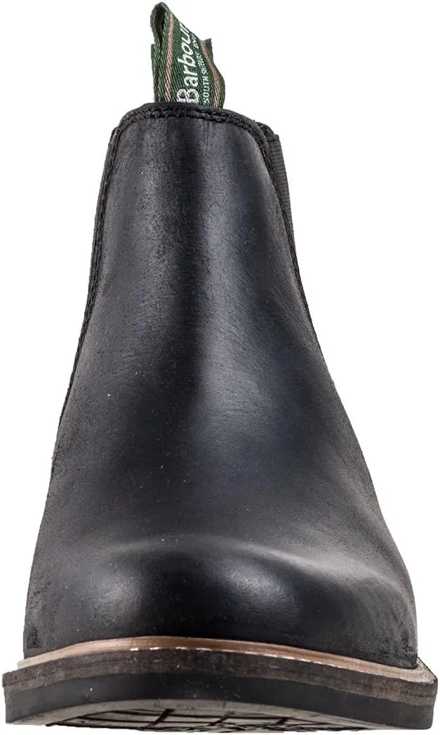Mens Barbour Farsley Black Office Formal Smart Leather Chelsea Boots