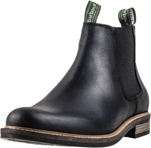 Mens Barbour Farsley Black Office Formal Smart Leather Chelsea Boots