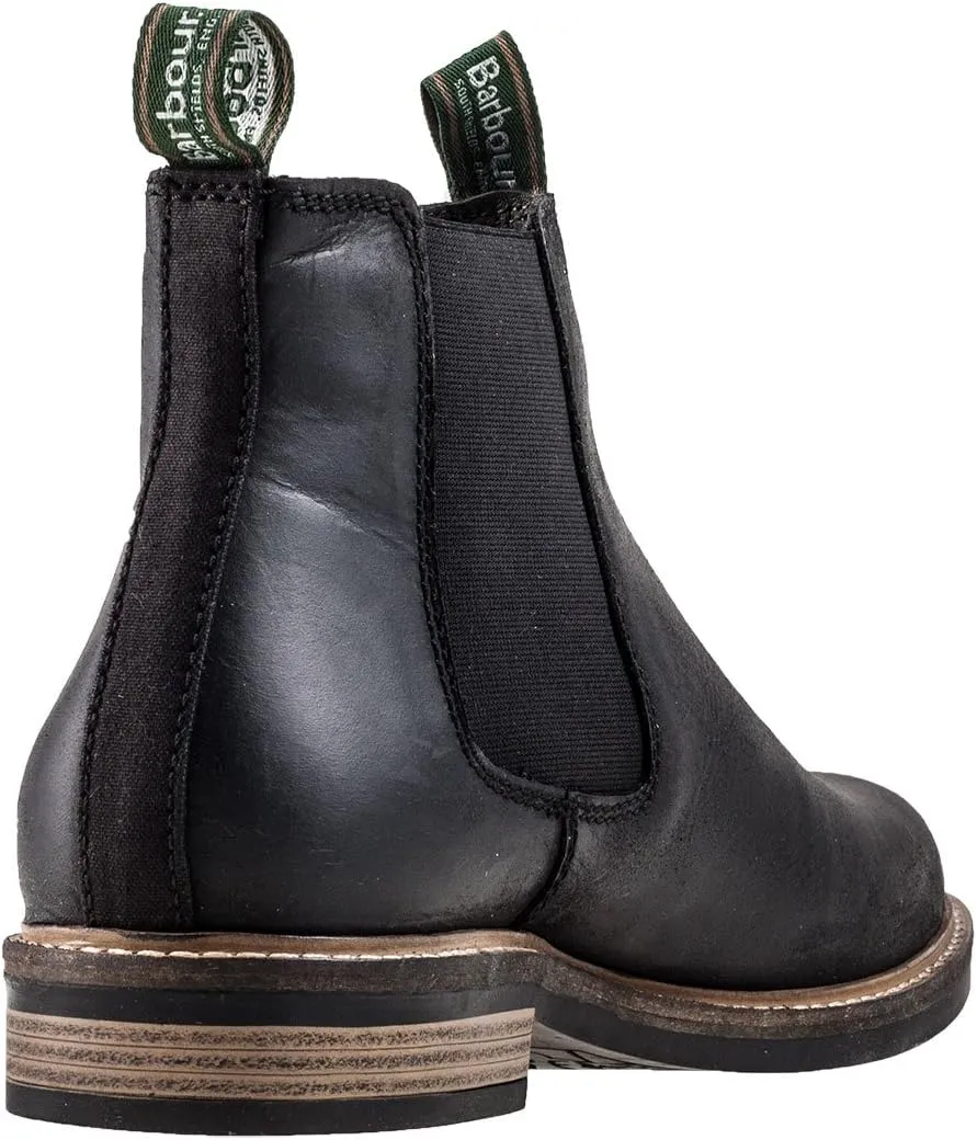 Mens Barbour Farsley Black Office Formal Smart Leather Chelsea Boots
