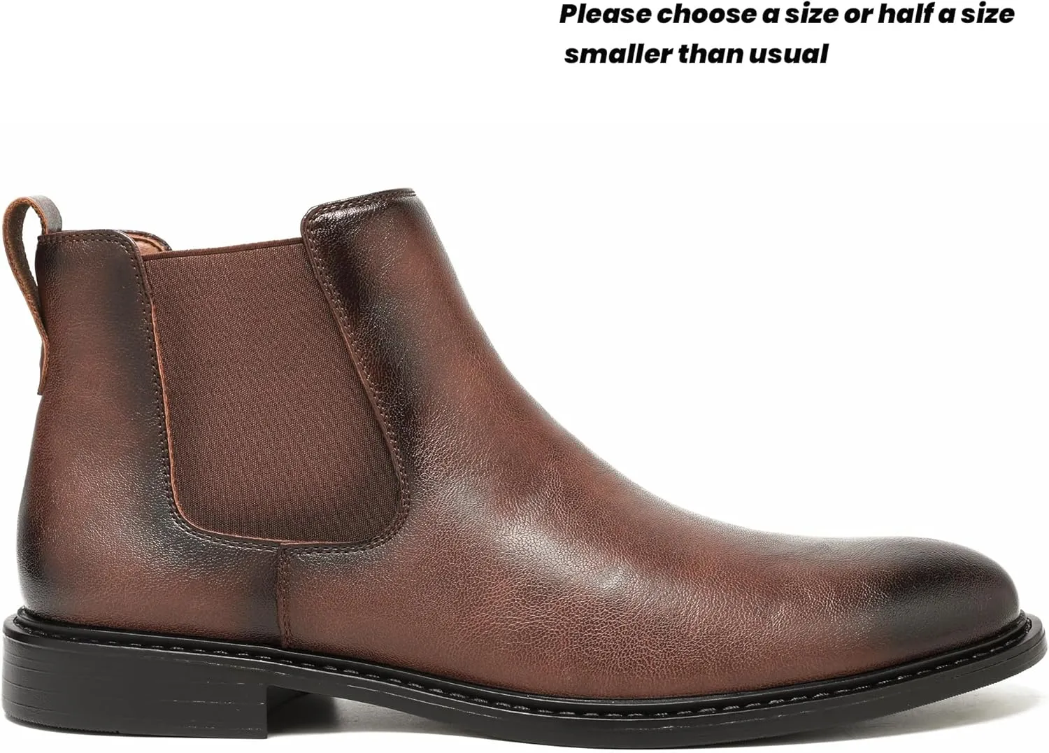 Men’s Black Chelsea Boots-Slip-On Comfy Mens Casual Suede Ankle Boots