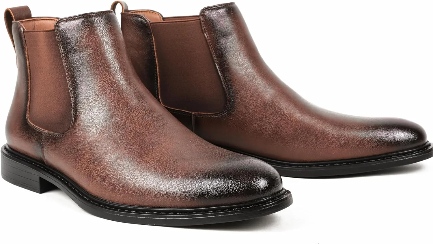 Men’s Black Chelsea Boots-Slip-On Comfy Mens Casual Suede Ankle Boots