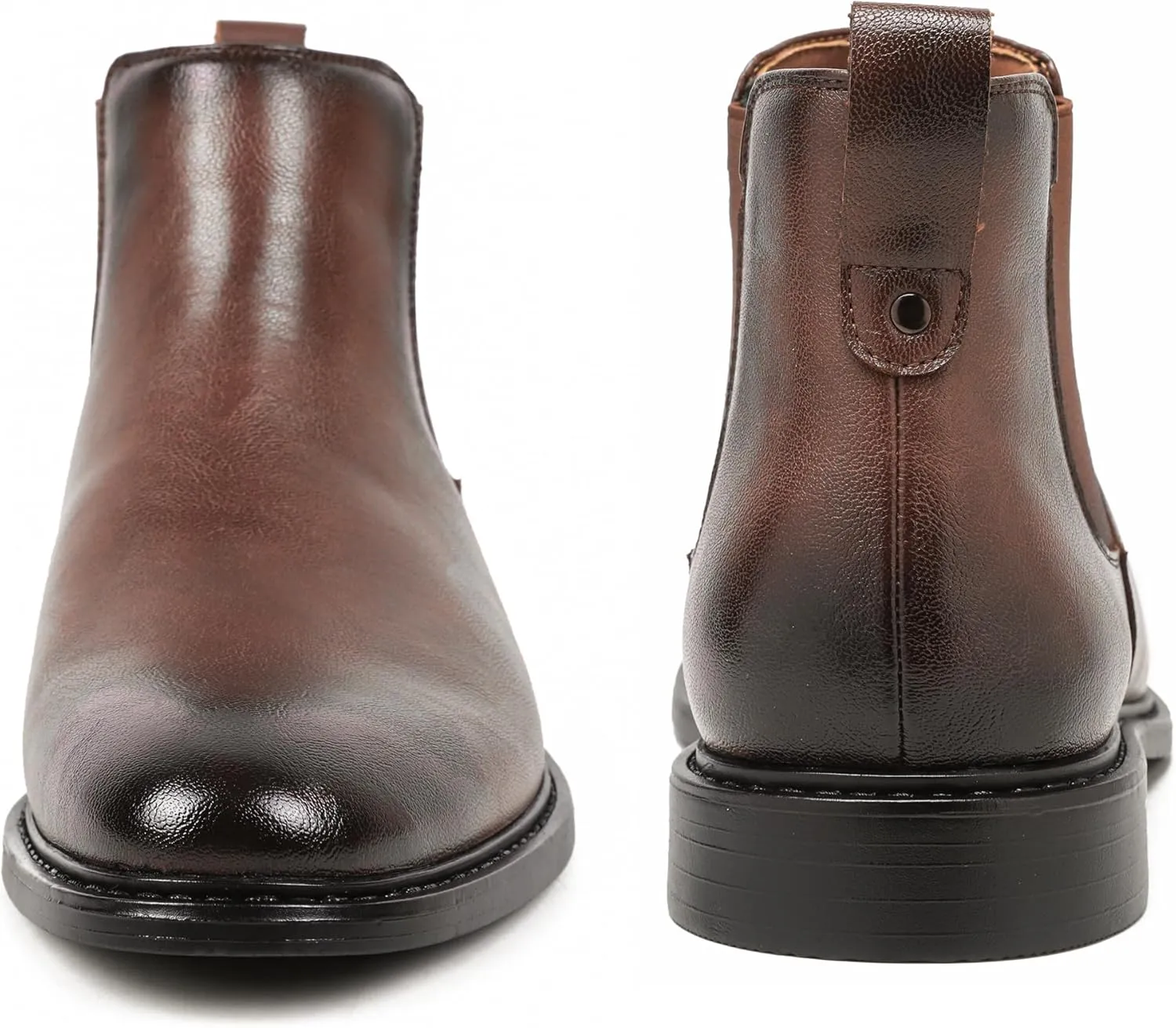 Men’s Black Chelsea Boots-Slip-On Comfy Mens Casual Suede Ankle Boots