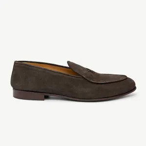 Men's Brown Suede Milano Loafer From Del Toro Shoes