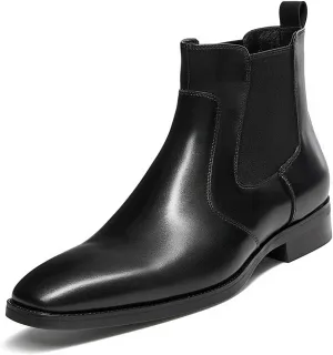 Mens Dress Boots Leather Chelsea Boots for Men