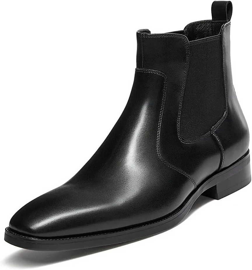 Mens Dress Boots Leather Chelsea Boots for Men