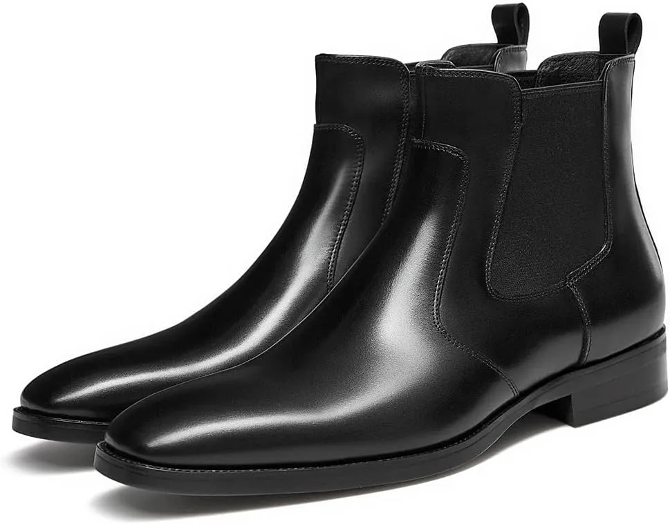 Mens Dress Boots Leather Chelsea Boots for Men