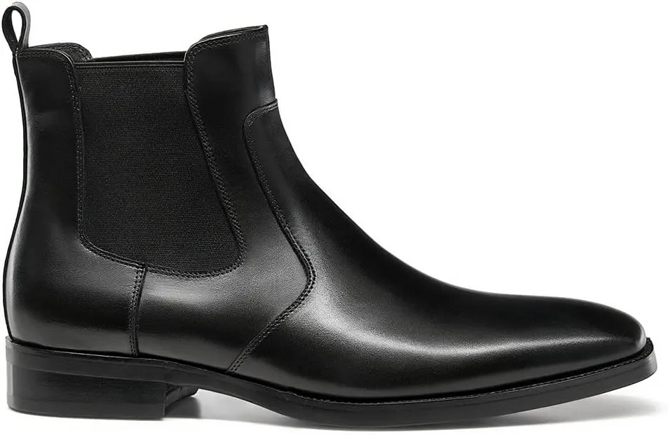 Mens Dress Boots Leather Chelsea Boots for Men