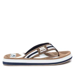 Men's Flip Flops By Xti-141175-Dark Beige