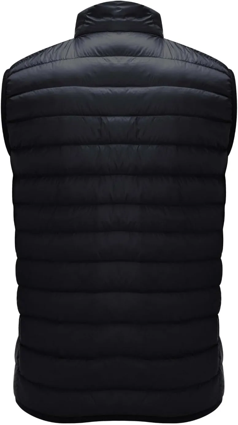 Men's Lightweight Puffer Vest Packable Warm Quilted Sleeveless Jacket Coats Waterproof Plain Outerwear for Work