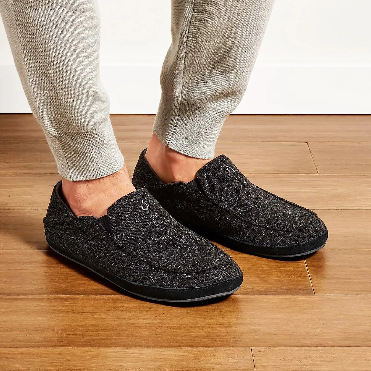 Men's OluKai Manoa Hulu Dark Shadow Wool