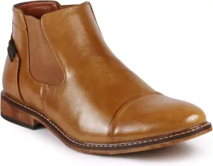Metrocharm MC148 Men's Cap Toe Formal Dress Casual Ankle Chelsea Boot