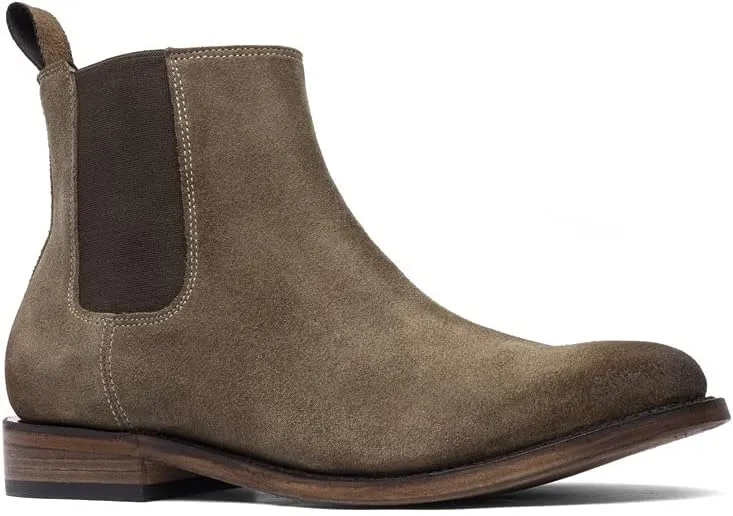 Mezcalero|Suede leather chelsea boots for men - Matt