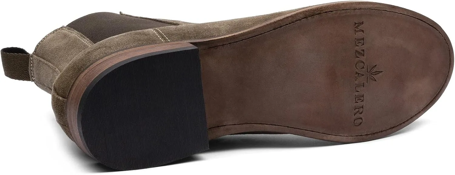 Mezcalero|Suede leather chelsea boots for men - Matt