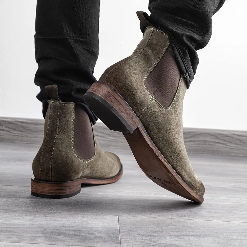 Mezcalero|Suede leather chelsea boots for men - Matt