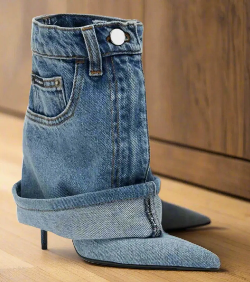 MICHELLE | DENIM STILETTO HEELS