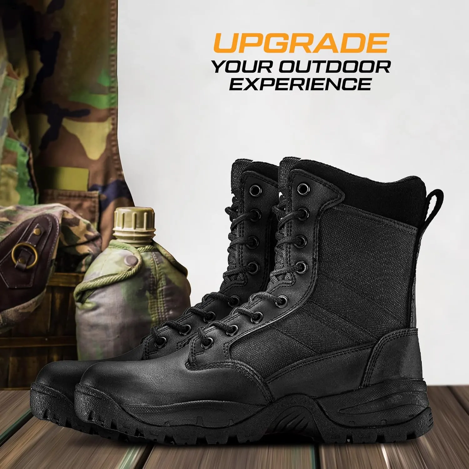Military Tactical Work Boots for Hiking Motorcycling EMS EMT and Combat Outdoors