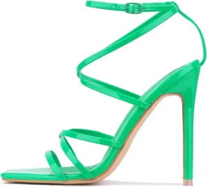 Minnie Square Toe Skinny High Heels (Minnie)