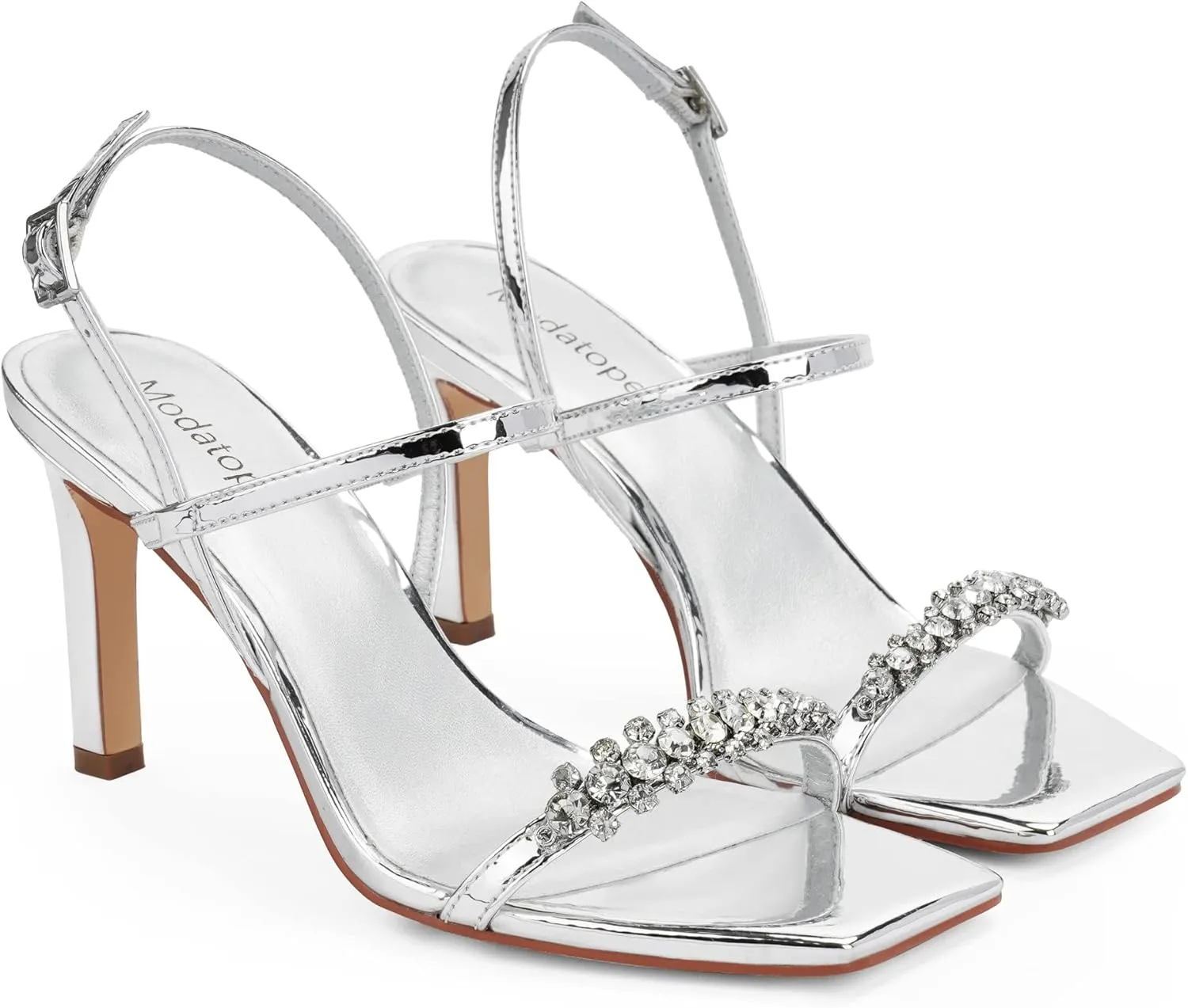 Modatope Womens Sandals Open Toe Strappy Sandals Ankle Strap High Heel Sandals for Women