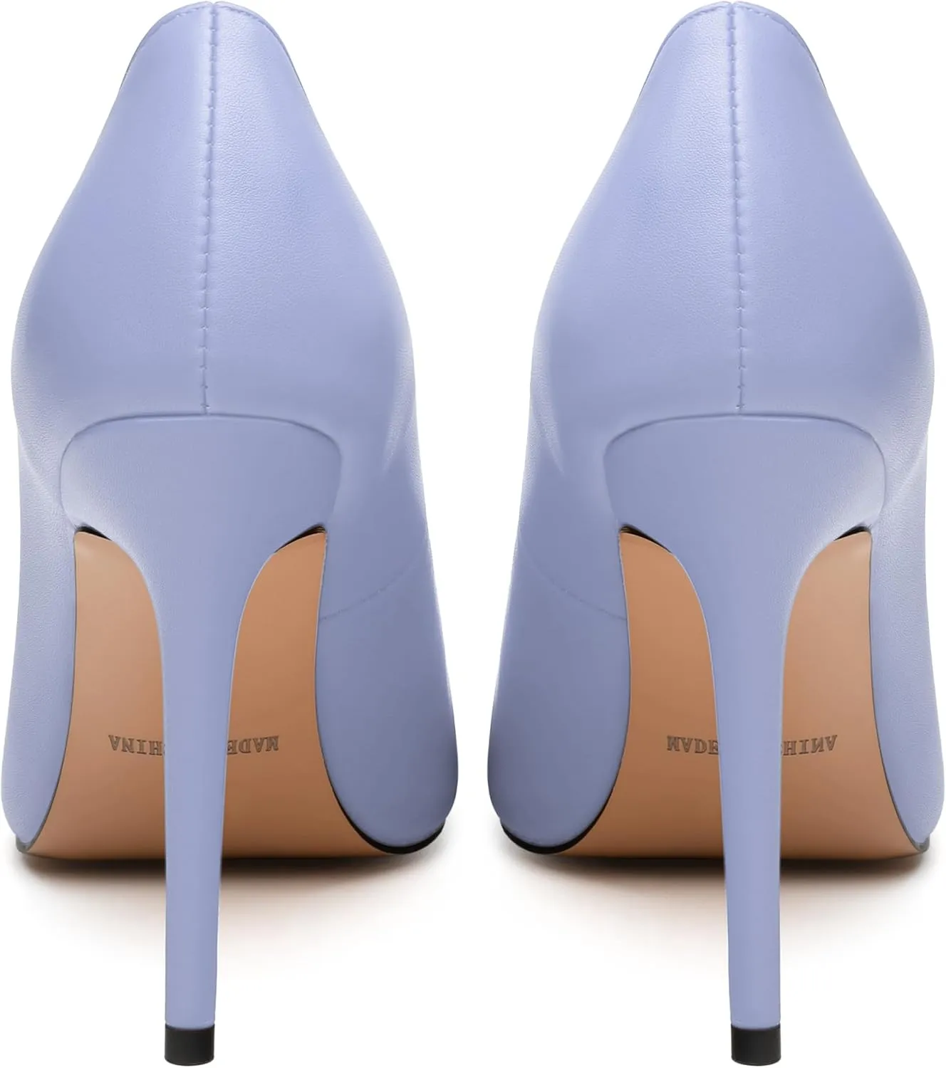MODENCOCO Women's High Heel Pumps Elegant Stiletto Heels Sexy Closed Pointed Toe Heels Classic Comfortable Slip-On Dress Shoes for Party Wedding Prom Office 4 Inch