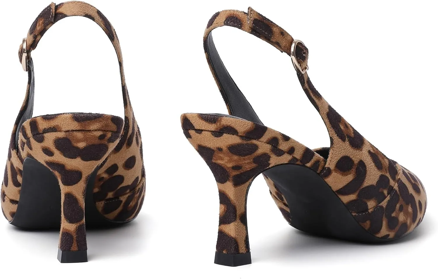 Mostrin Kitten Heels for Women Slingback Pointed Closed Toe Heels Women's Pumps Shoes for Wedding, Party, Commuting