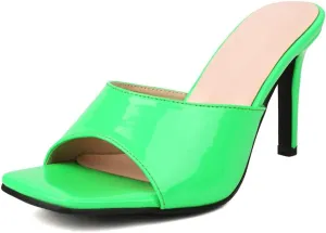 MRKEWUNEY Fashion Women Stiletto Heel Mules Sandals