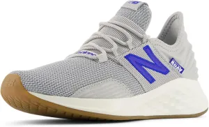 New Balance Fresh Foam Roav V1 Lace-Up Running Shoe, Raincloud/Blue Gemstone/Sea Salt, 6.5 US Unisex Big Kid