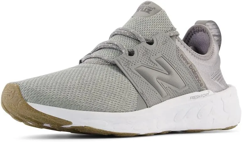 New Balance Men's Fresh Foam X Cruz V3 Running Shoe, Shadow Grey/Raincloud/White, 14 Wide
