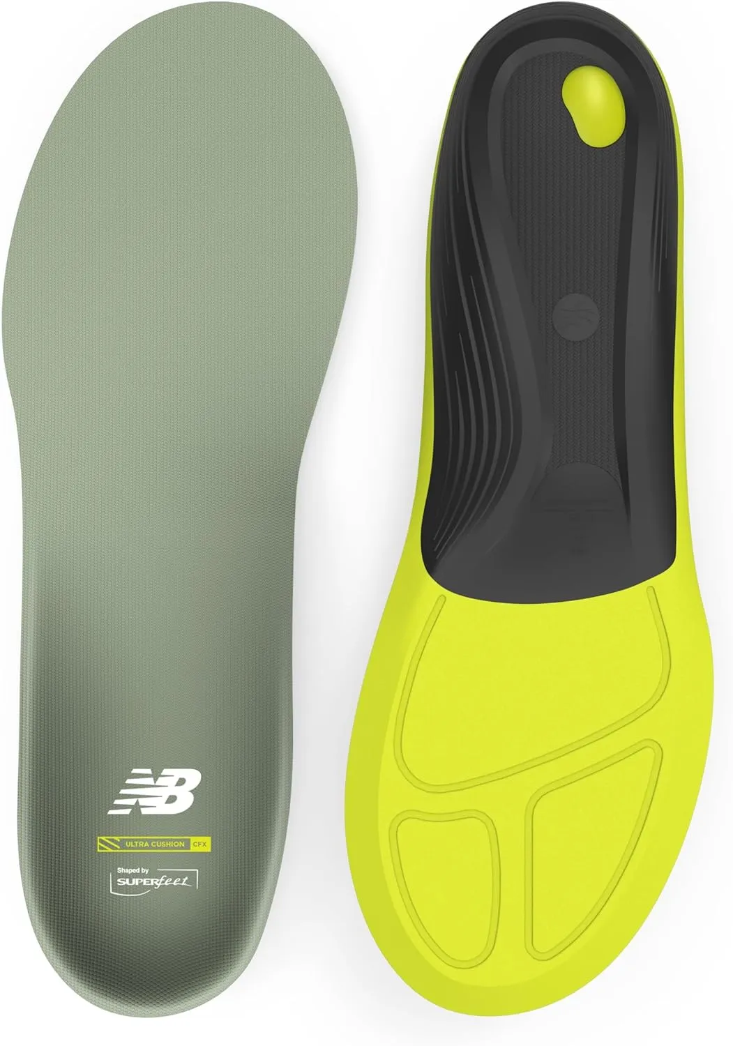 New Balance Running Cushion CFX Shoe Inserts - Arch Support for Runners - Dual Comfort Foam - Unisex - 11.5-13 Men / 12.5-14 Women