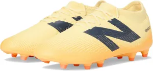 New Balance Unisex Tekela Magique FG V4  Soccer Shoe, Parchment/Clementine/Hot Mango, 9 US Men