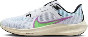 Nike Pegasus 40 SE Men's Road Running Shoes (FJ1051-100, White/Pale Ivory/Rush Fuchsia/Multi-Color) Size 13