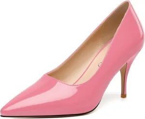 NUMALEO Women's Pumps Pointed Toe Heels Closed Toe High Heels Stiletto Comfortable Business Heels 3 Inch Wedding Party Dress Shoes