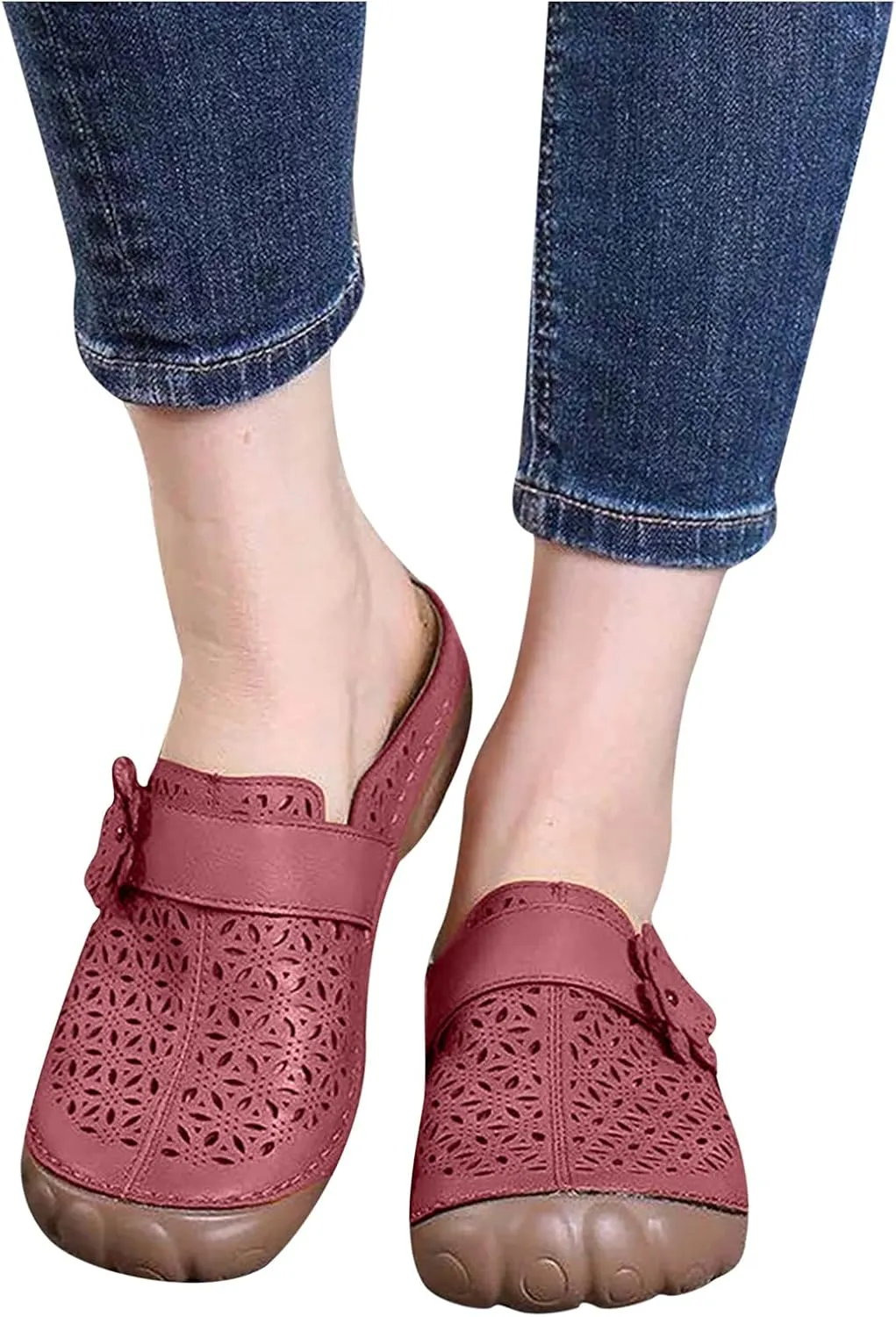 oiangi Clogs for Womens Summer Sandals,Fashion Backless Non Slip Outdoor Slippers Soft Comfortable Casual Beach Shoes